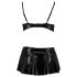 Zestaw Passion Deby - stanik z mini spódniczką (czarny) - L/XL