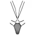 Passion Devil Meggy - metalowy harness body (czarny) - L/XL