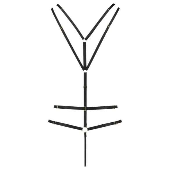 Passion Devil Meggy - metalowy harness body (czarny) - L/XL