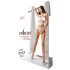Passion BS083 - ażurowe, otwarte body (biały) - S-L