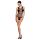 Passion BS086 - przezroczyste body z paskami (czarne) - S-L