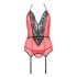 Passion Peonia - top i stringi (czerwone)