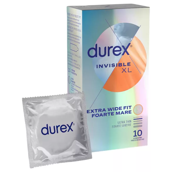 Durex Invisible XL - prezerwatywy ekstra duże - 10 sztuk