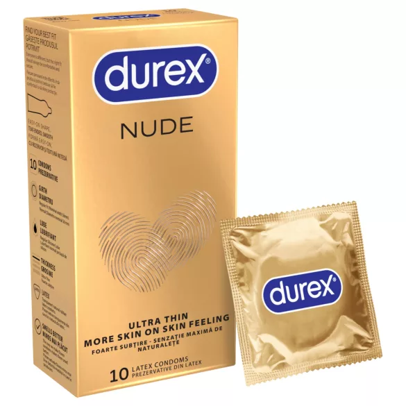 Durex Nude - prezerwatywy ultracienkie - 10 sztuk