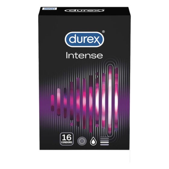 Durex Intense - prezerwatywy prążkowane i kropkowane (16 sztuk)