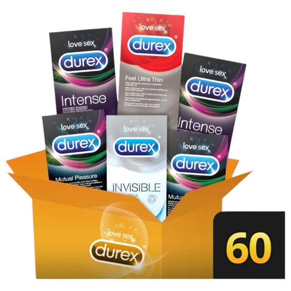 Durex Premium - Zestaw prezerwatyw dla maksymalnej przyjemności (6x10 szt.)