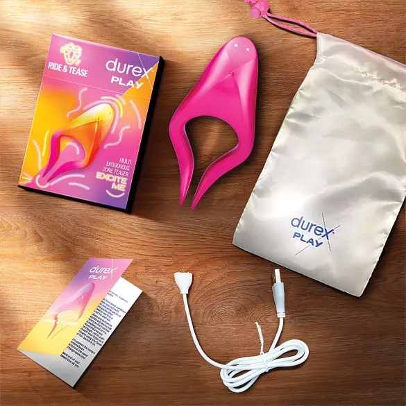 Durex Tease & Ride - wibrator punktu intymnego - różowy