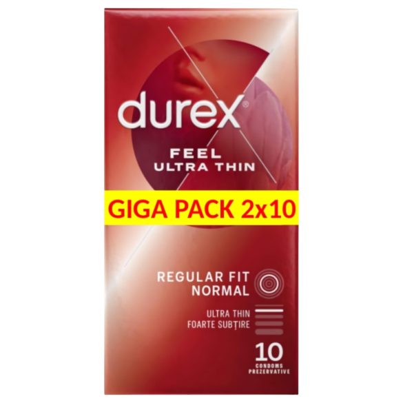 Durex Feel Ultra Thin - wyjątkowo realistyczna prezerwatywa (2x10 szt.)