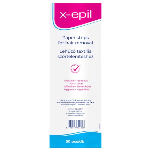 X-Epil - paski z tkaniny do depilacji (50 szt.)