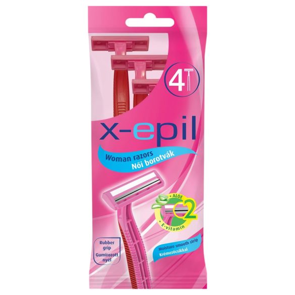 X-Epil - jednorazowa maszynka do golenia dla kobiet, 2 ostrza (4 szt.)