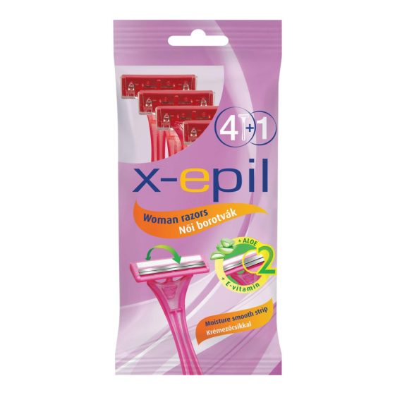 X-Epil - jednorazowa maszynka do golenia dla kobiet 2 ostrza (5szt.)