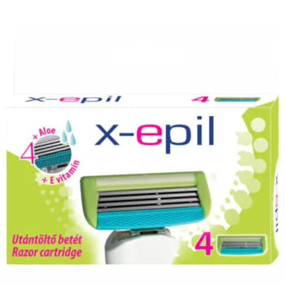 X-Epil - wkład do maszynki damskiej - 4 ostrza - 4 sztuki