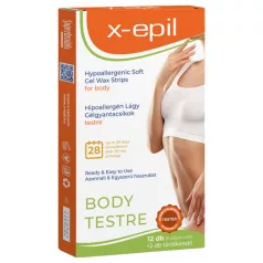 X-Epil - hipoalergiczne paski do depilacji ciała - 12 sztuk