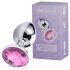 Desirel Pink Jewel L - korek analny (srebrno-różowy)