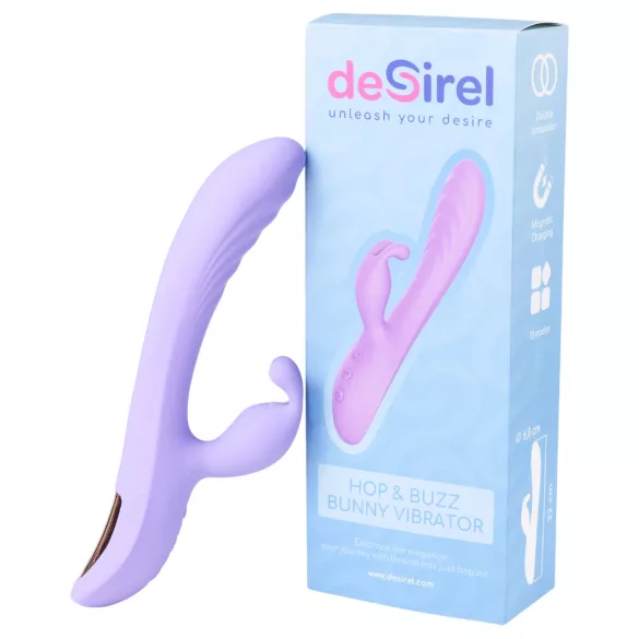 Desirel Hop & Buzz Bunny - wibrator króliczek z wypustką na łechtaczkę