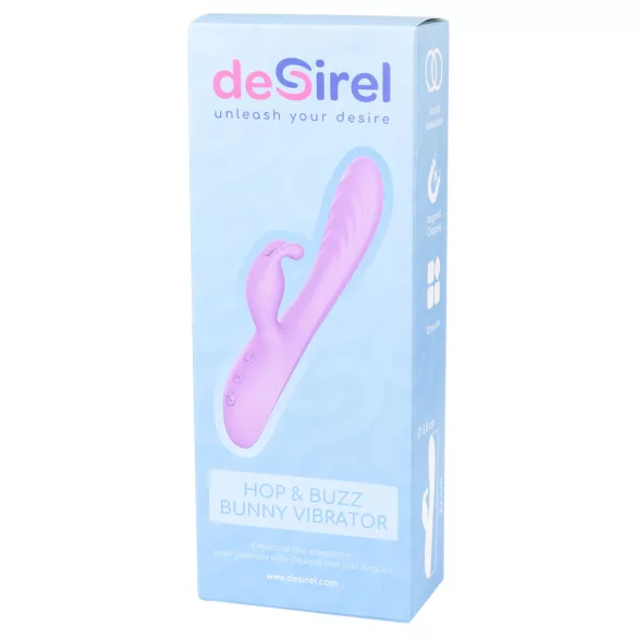 Desirel Hop & Buzz Bunny - wibrator króliczek z wypustką na łechtaczkę