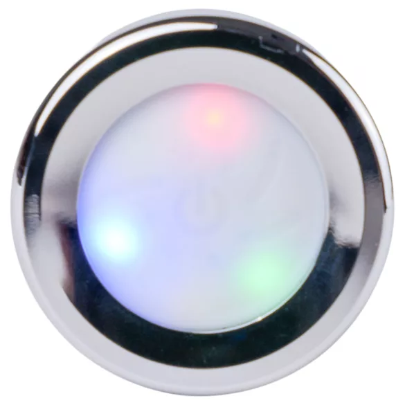 Desirel - analny korek świecący - mały - srebrny