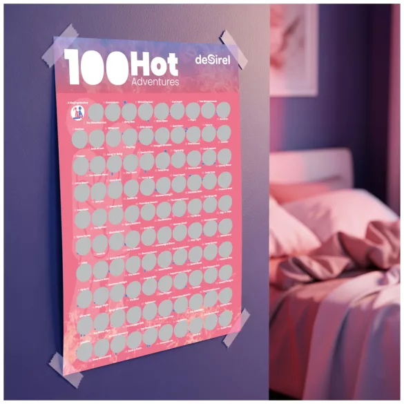 Desirel - plakat do zdrapywania pozycji seksualnych - gra dla par