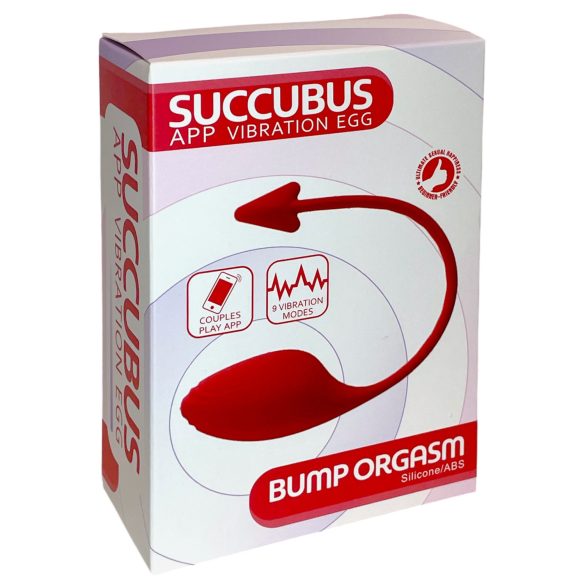 Funny Me - wibrujące jajko z elektrostymulacją - czerwone