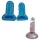 Dildo - foremka do lodu - kształt penisa - silikon - niebieski