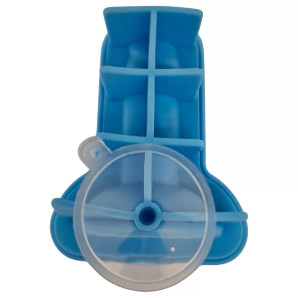 Dildo - foremka do lodu - kształt penisa - silikon - niebieski