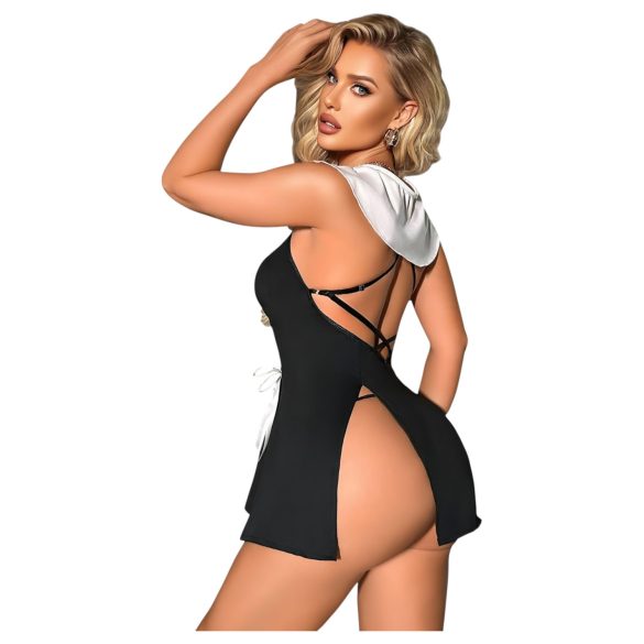 Zakonnica - kostium erotyczny - czarny - L