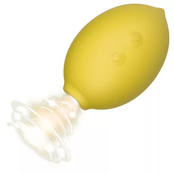 Lemon Squeeze - żółty wibrator ssący łechtaczkę w kształcie cytryny