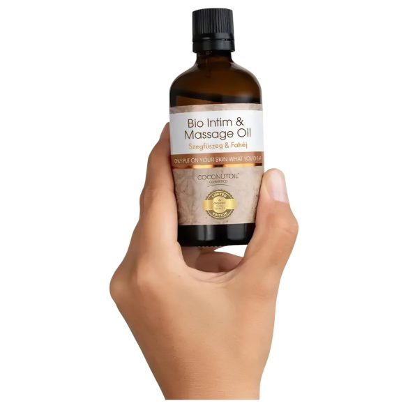 Olej Kokosowy Bio - Olejek do Intymności i Masażu - goździki-cynamon (80ml)