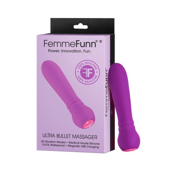 FemmeFunn Ultra Bullet - ładowalny wibrator na biegunach premium (fioletowy)