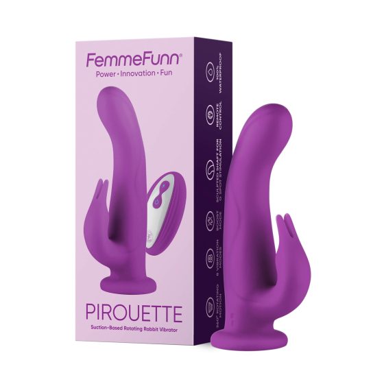 FemmeFunn Pirouette - Wibrator Premium z akumulatorem i radiem (fioletowy)