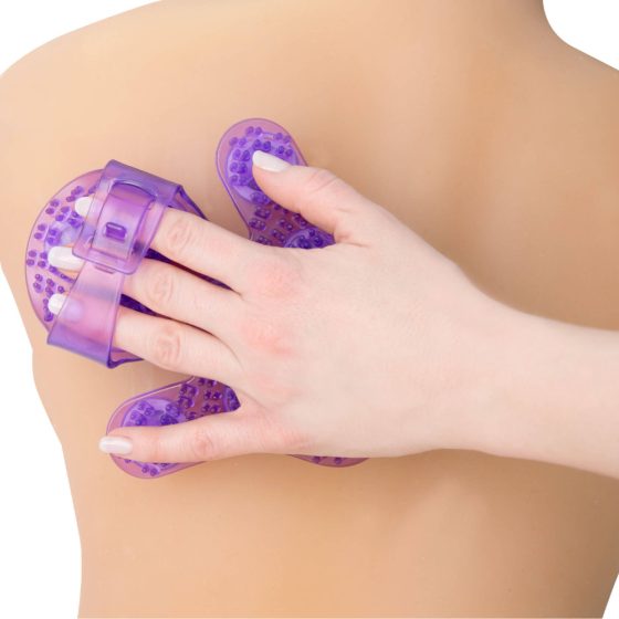 Roller Balls Massager - masująca nakładka na dłoń (fioletowa)