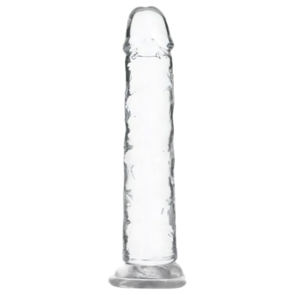 Addiction Crystal - dildos z przyssawką (przezroczysty) - 18cm
