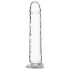 Addiction Crystal - dildos z przyssawką (przezroczysty) - 18cm