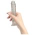 Addiction Crystal - dildos z przyssawką (przezroczysty) - 18cm