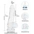 Addiction Crystal - dildos z przyssawką (przezroczysty) - 18cm