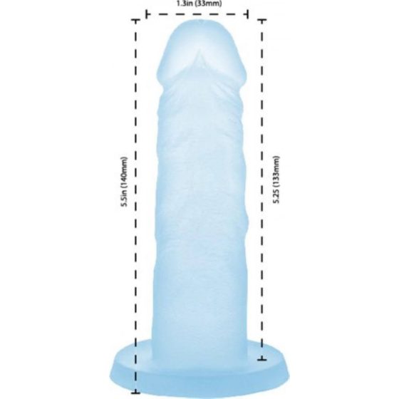 Addiction Coctails - silikonowe dildo z nóżkami (niebieskie)