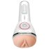 LETEN SM340 - akumulatorowy, wibrujący, zasysający, jęczący masturbator