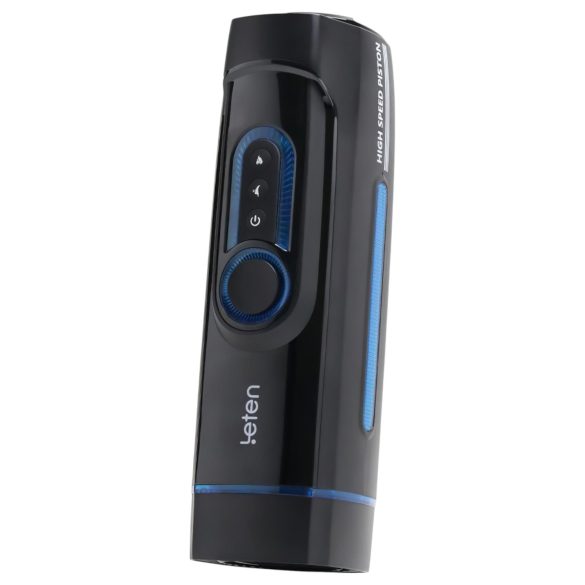 Leten SM320 - jęczący, pchający, podgrzewający masturbator (czarny)