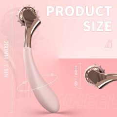   Sex HD - ładowalny, wodoodporny wibrator z wahadełkiem (różowy)