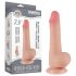 Lovetoy - dildo z przyssawką - dwuwarstwowy realistyczny - 19,5 cm - cielisty