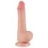 Lovetoy - dildo z przyssawką - dwuwarstwowy realistyczny - 19,5 cm - cielisty