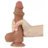 Lovetoy - dildo z jądrami dwuwarstwowy - realistyczny 20,8 cm