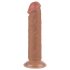 Lovetoy - dildo z przyssawką - dwuwarstwowy - 20 cm - kolor naturalny