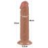 Lovetoy - dildo z przyssawką - dwuwarstwowy - 20 cm - kolor naturalny