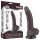 Lovetoy - dildo z przyssawką - dwuwarstwowy realistyczny - 19,5 cm brązowy