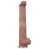 Lovetoy - dwuwarstwowe dildo XXL - 36,5 cm - (naturalne)