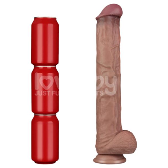 Lovetoy - dwuwarstwowe dildo XXL - 36,5 cm - (naturalne)
