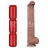 Lovetoy - dwuwarstwowe XXL dildo - 36,5 cm - (naturalny)