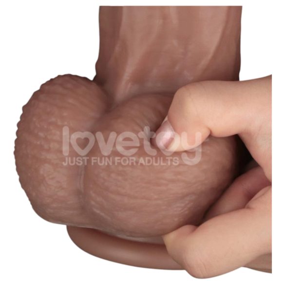 Lovetoy - dwuwarstwowe dildo XXL - 36,5 cm - (naturalne)
