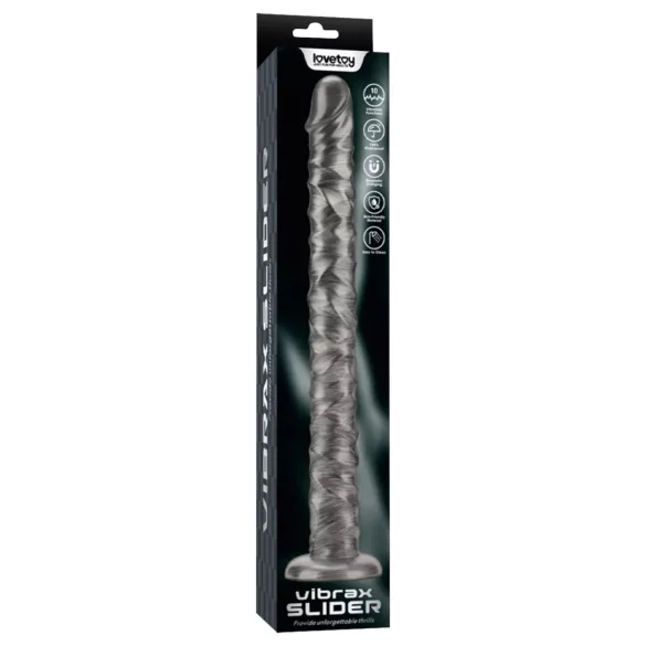 Lovetoy King Sized - wibrator XXL - 40,5 cm - szary